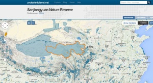 Sanjiangyuan in China context uncluttered map