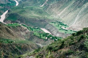 agriculture steep valley Za Chu Markham