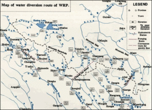 State Council official map of western route water trnsfer