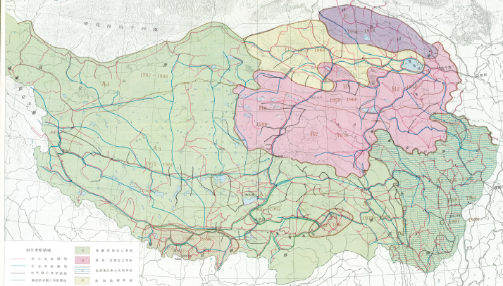 qinghai xizang plateau map